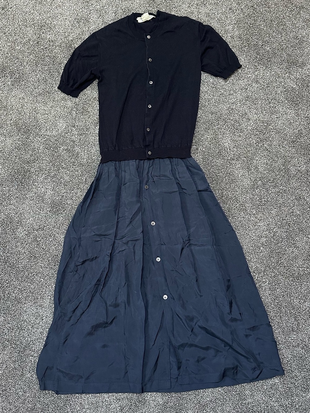 Vintage Comme Des Garçons Navy Dress